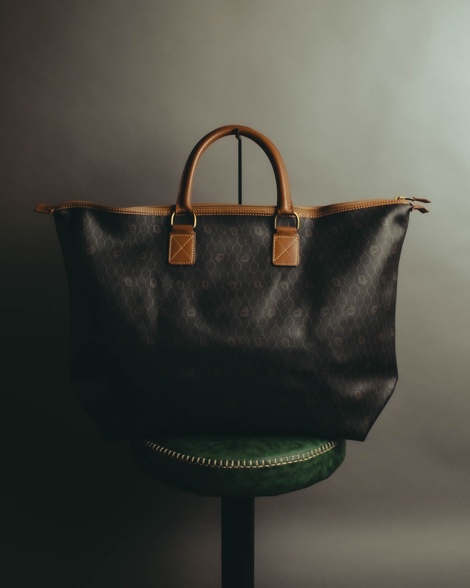 "Christian Dior" 70's-80's Honeycomb travel bag