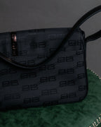 "BALENCIAGA" BB monogram jacquard shoulder bag