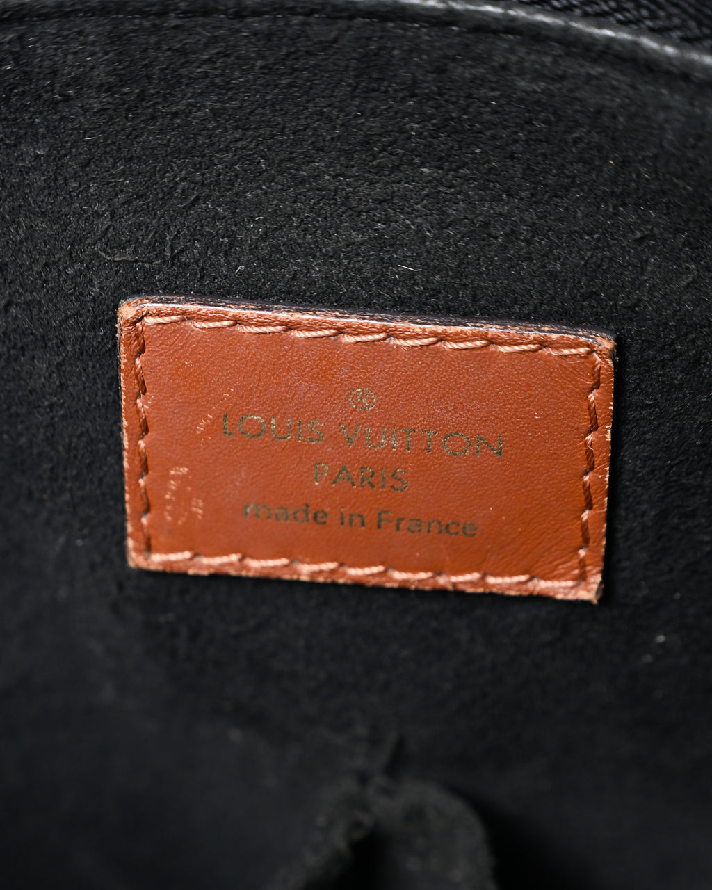 LOUIS VUITTON/ “V Tote mm” Monogram Canvas & Leather Handbag