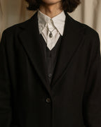 -SPECIAL- "CELINE" 1997-04's Michael Kors period minimal detail long chester coat