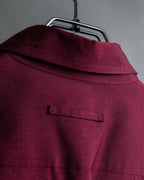 "JEAN PAUL GAULTIER FEMME"
 Waist different material switching design shirt