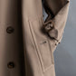 "BURBERRY" Military detail belted maxi length trench coat