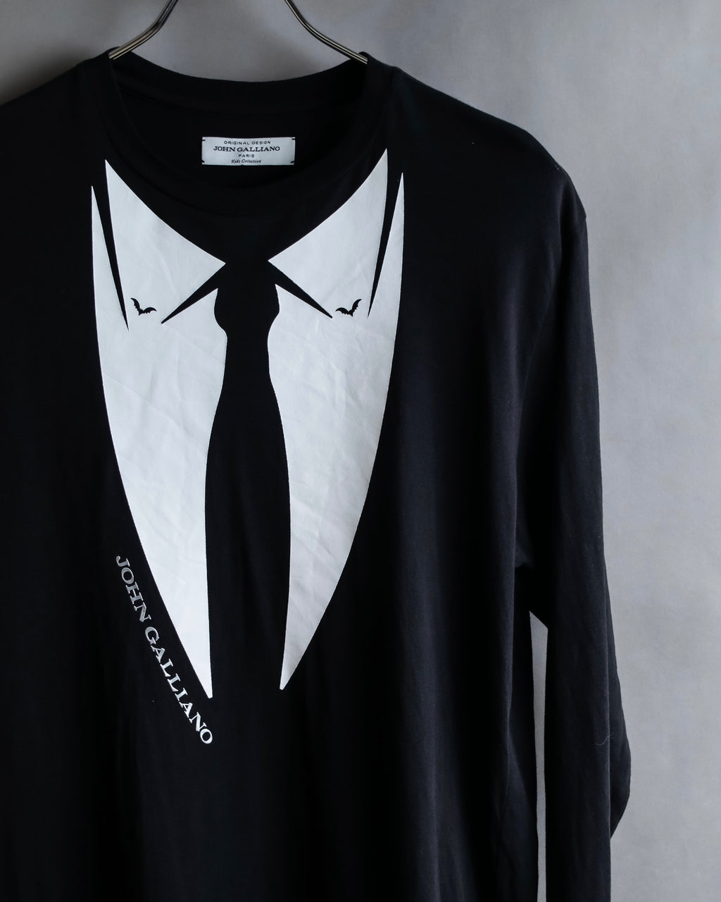 "John Galliano" Tie motif trompe l'oeil design pullover