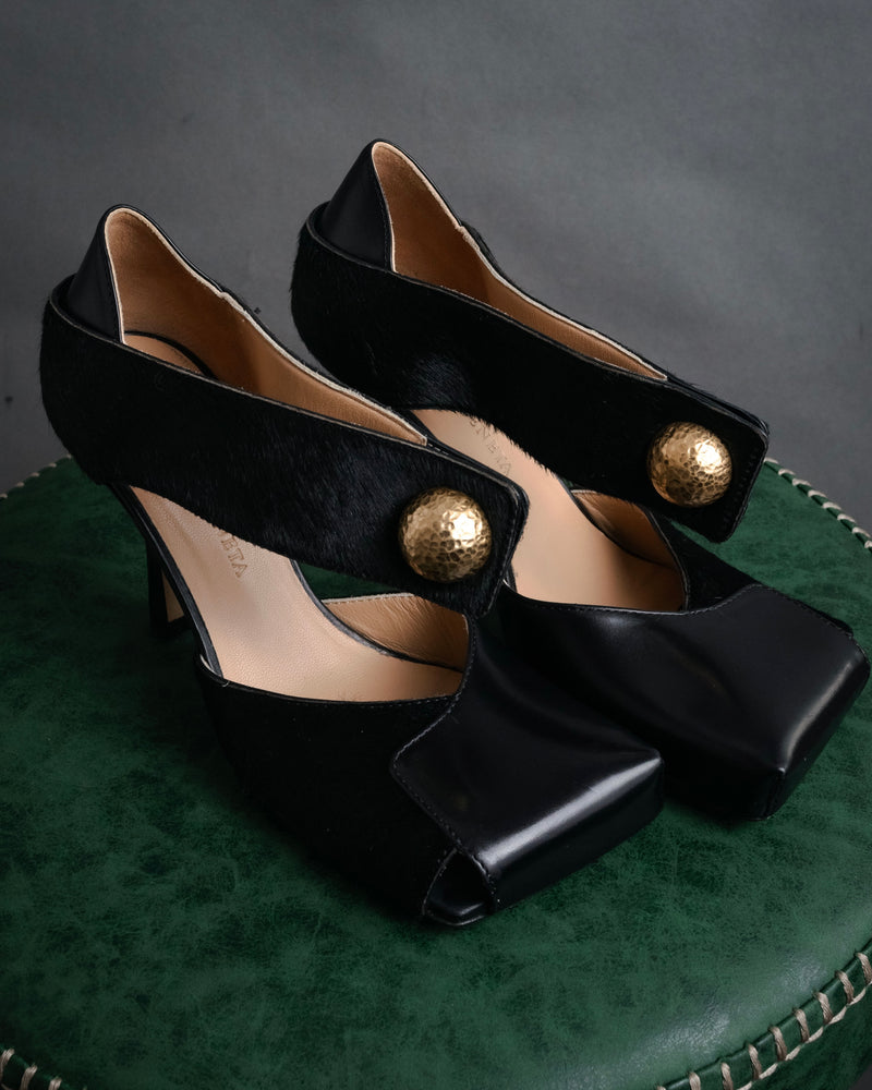 “BOTTEGA VENETA” 2019-2021 Sculptural dot strap pumps