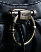 "Salvatore Ferragamo" Gancini motif leather one-handle bag