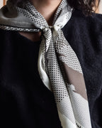 "HERMES" Silk fantaisie a cheval carré scarf 70