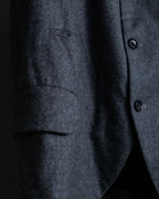 "Comme des Garçons" tailored jacket with stand collar and multiple pockets