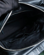 "Christian Dior" Karenina gathered design leather handbag