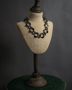 "YVES SAINT LAURENT" Sculptural link chain necklace