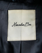 "MOROKO BAR" Real fur docking leather jacket