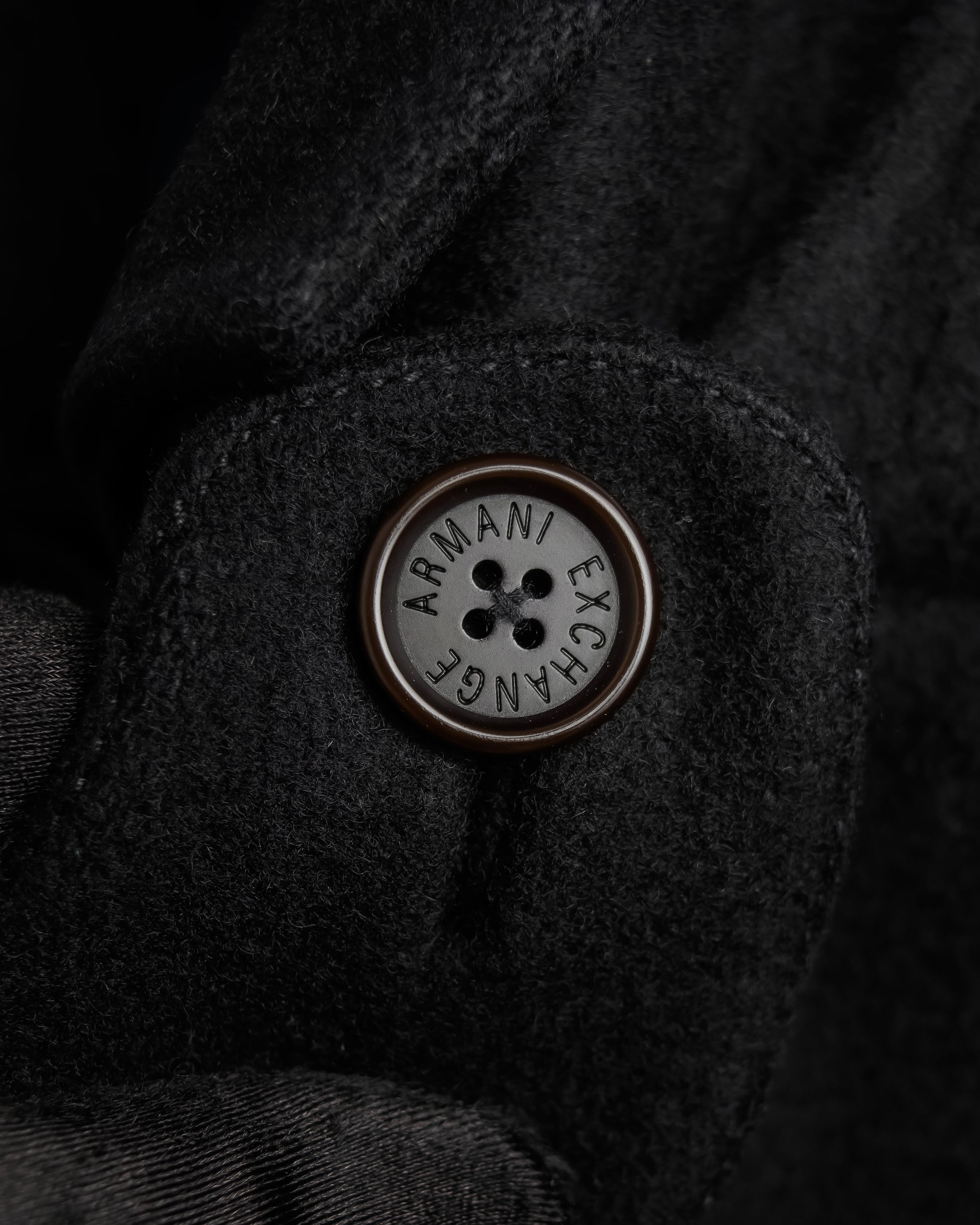 "ARMANI EXCHANGE" Sloth latch design stand color mid-length coat