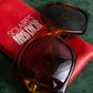 "Christian Dior" Mortal shell amber design square frame sunglasses