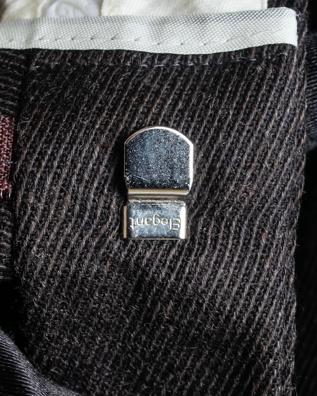 "Vintage wide tapered double-finished slacks"