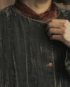 -SPECIAL- "CHANEL" 90's-00's Crushed velvet long dress