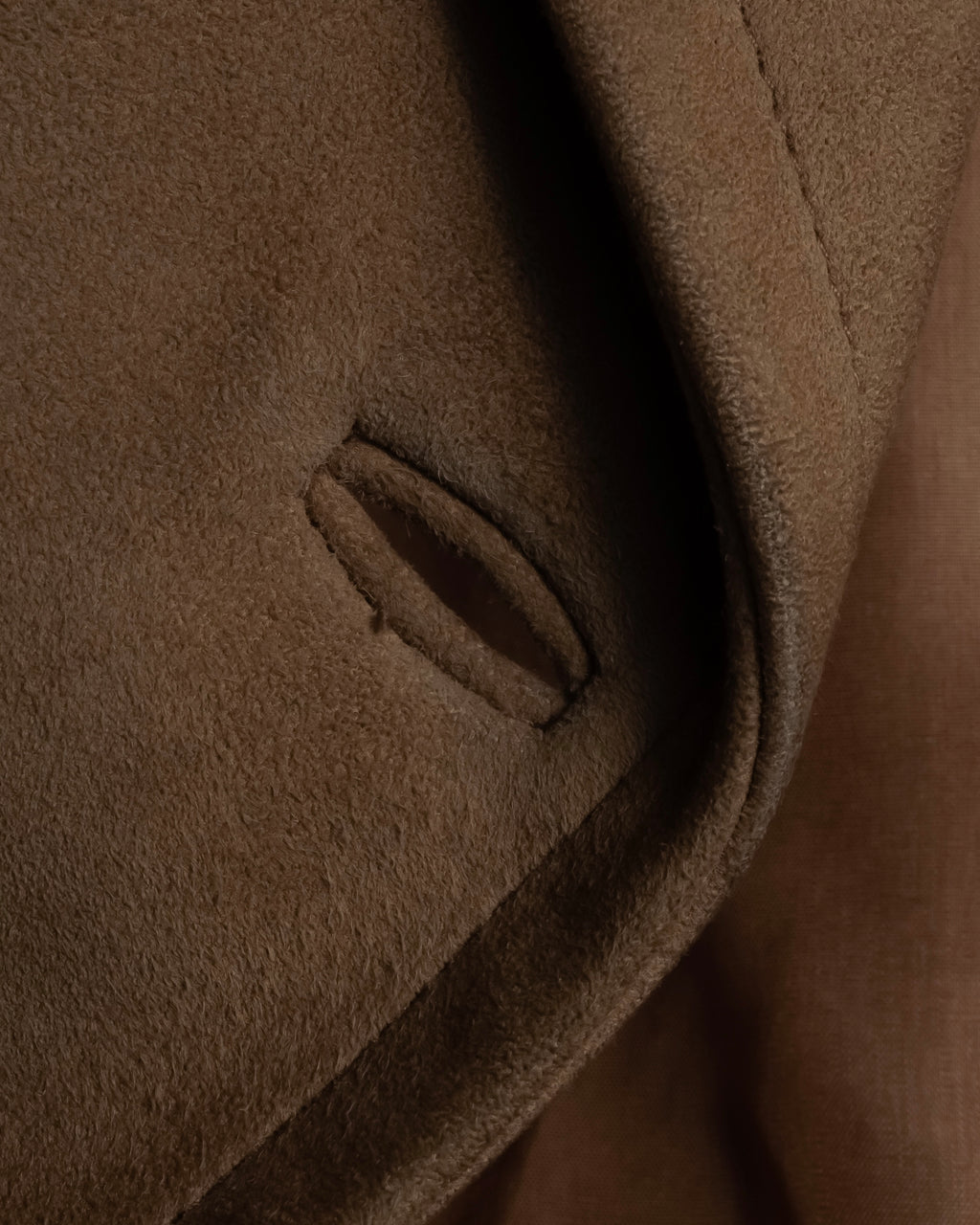 "CELINE" Relaxing design suede leather jacket