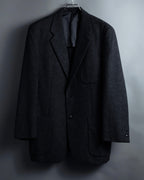 "BURBERRY" Marbled wool unlined tailored jacket