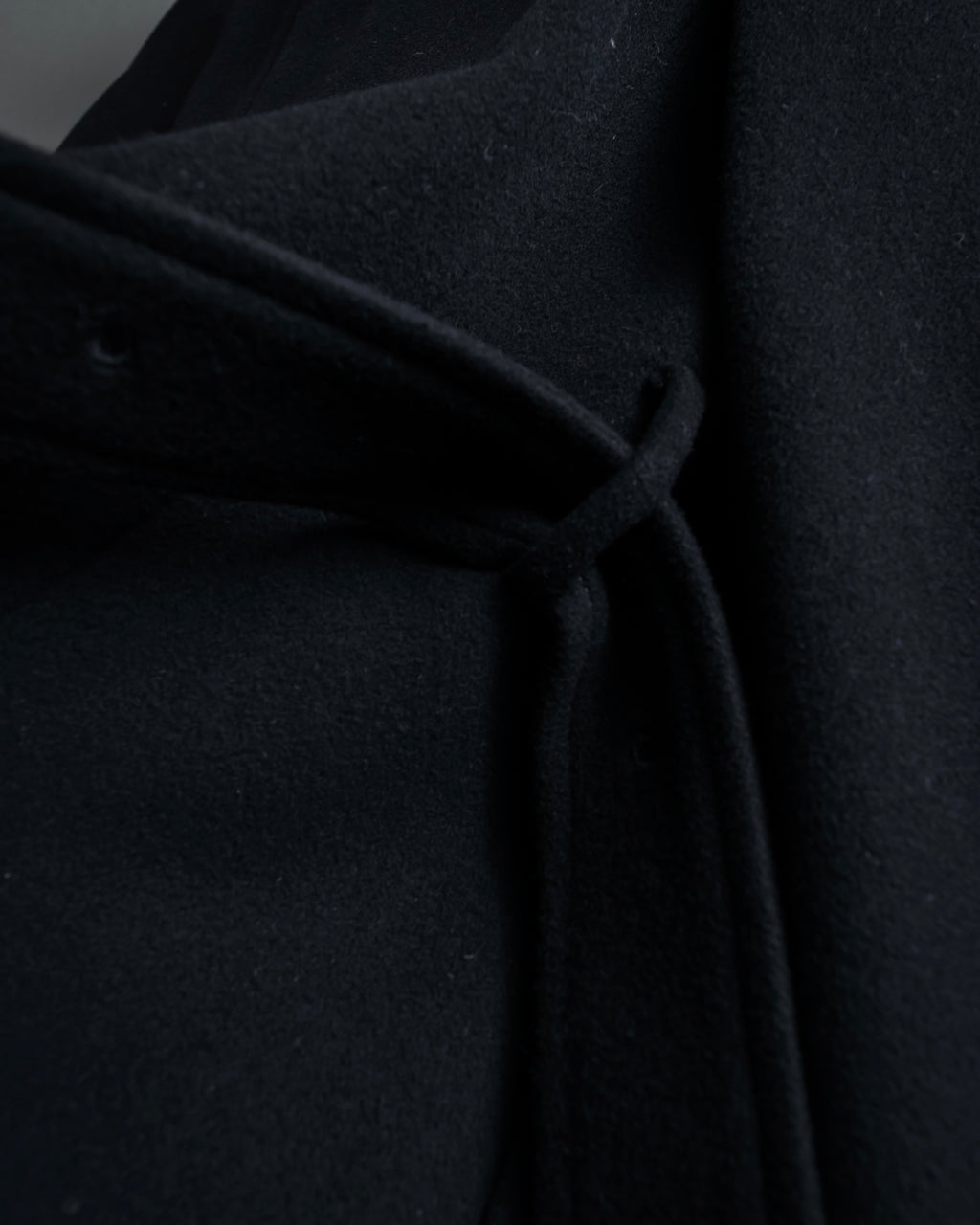 "BURBERRY" Belted design stand collar cashmere mix long coat