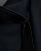 "BURBERRY" Belted design stand collar cashmere mix long coat