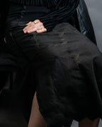 "A-POC" Wrap design high slit skirt