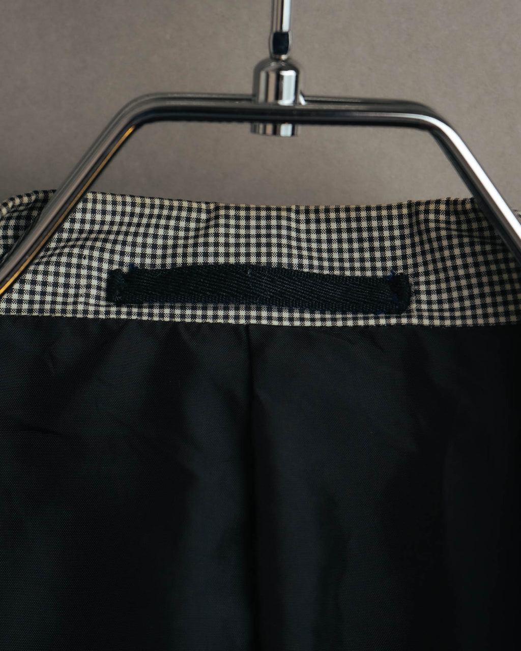 -SPECIAL- "Y's for men" 80's Double breasted houndstooth long jacket