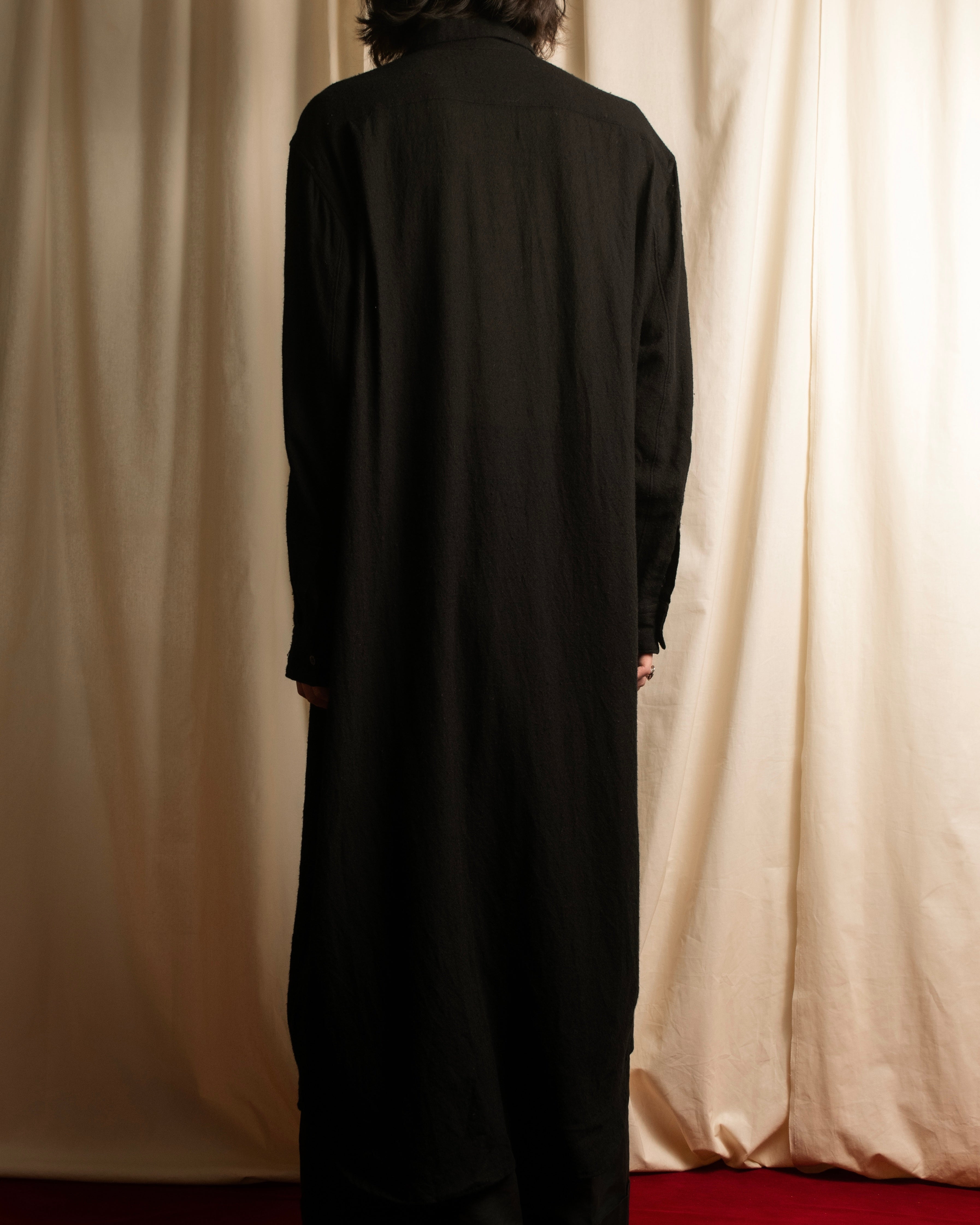 "COMME des GARCONS" 94AW Straight silhouette wool shirt dress