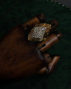 "GUCCI" Interlocking G rhinestone design dome-shaped ring