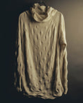 "Alexander McQueen" 90's-00's Sculptural ribbed turtleneck wool knit sweater