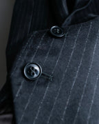 "DOLCE & GABBANA" Pattern switching peak lapel gilet