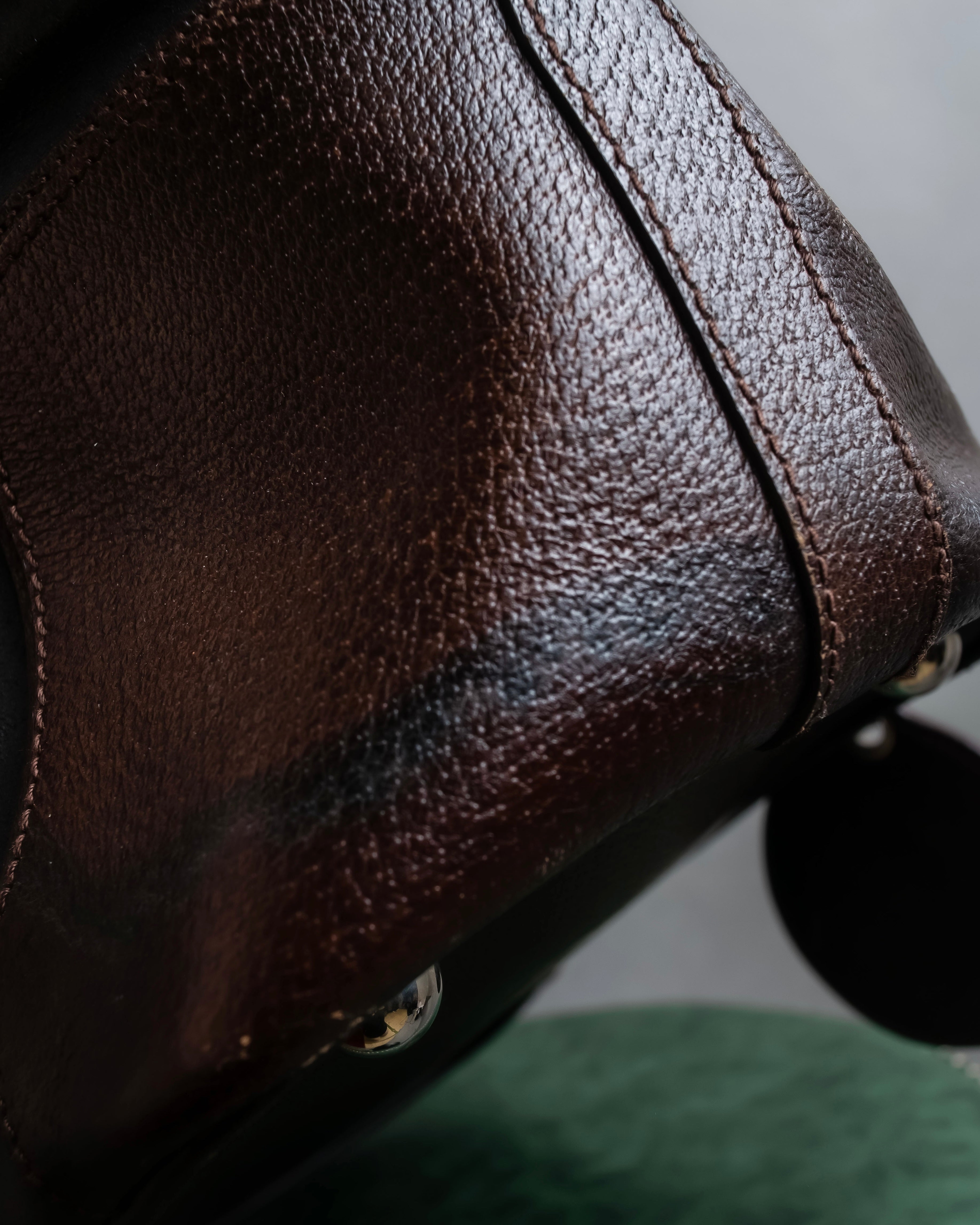 "BALENCIAGA" Circle lock design leather doctor bag