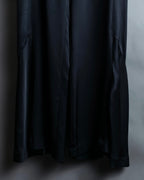 “CHANEL” Designed hem silk flare pants