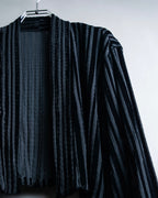 “Yohji Yamamoto +NOIR” Sheer rib summer knit jacket