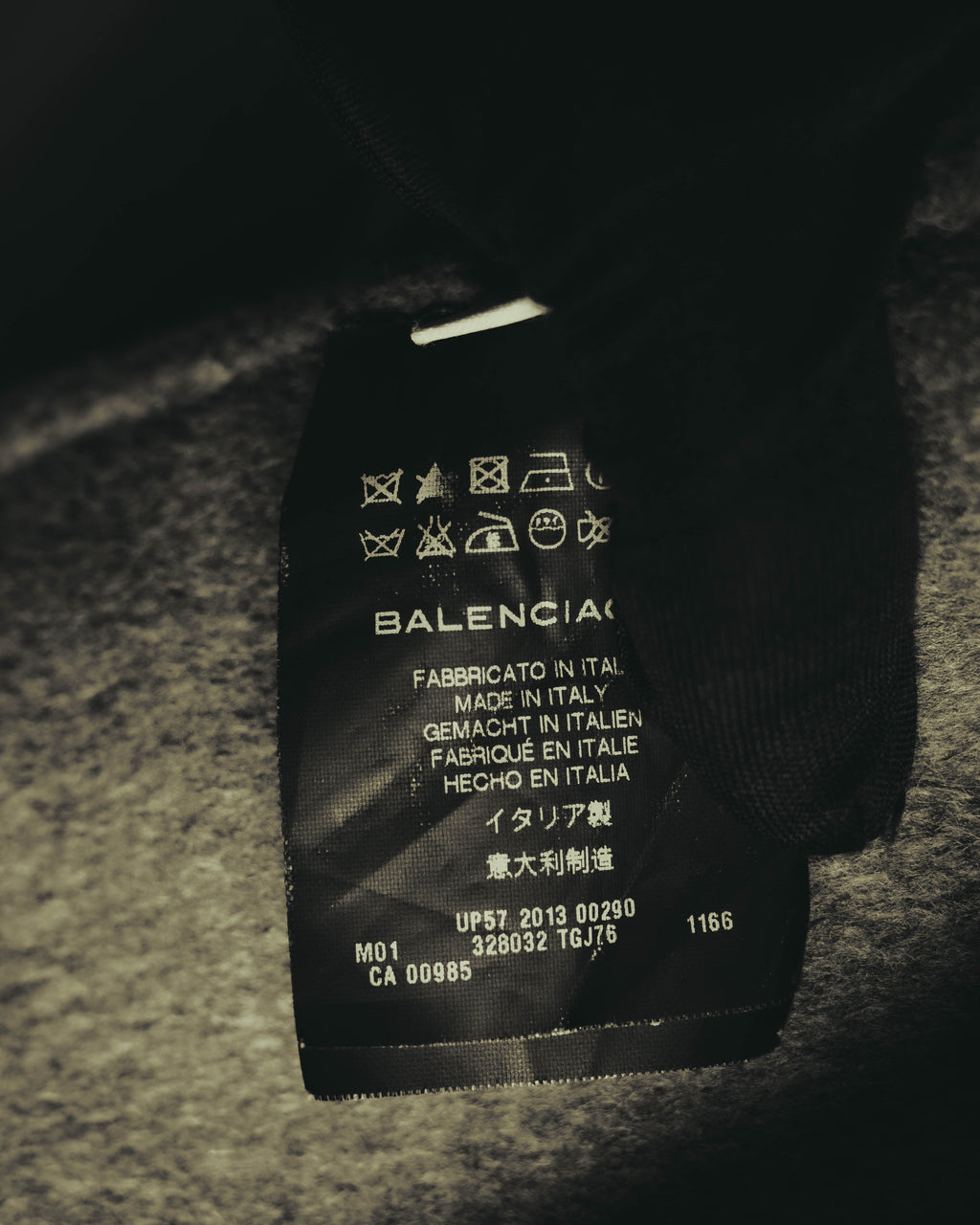 “BALENCIAGA” 00’s-10’s Wool angora wide-lapel coat