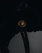 "LOEWE" Late 80s-Early 90s velvet knot tassel handbag