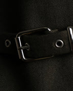 "SUPPORT SURFACE" Belted gather design flare long skirt