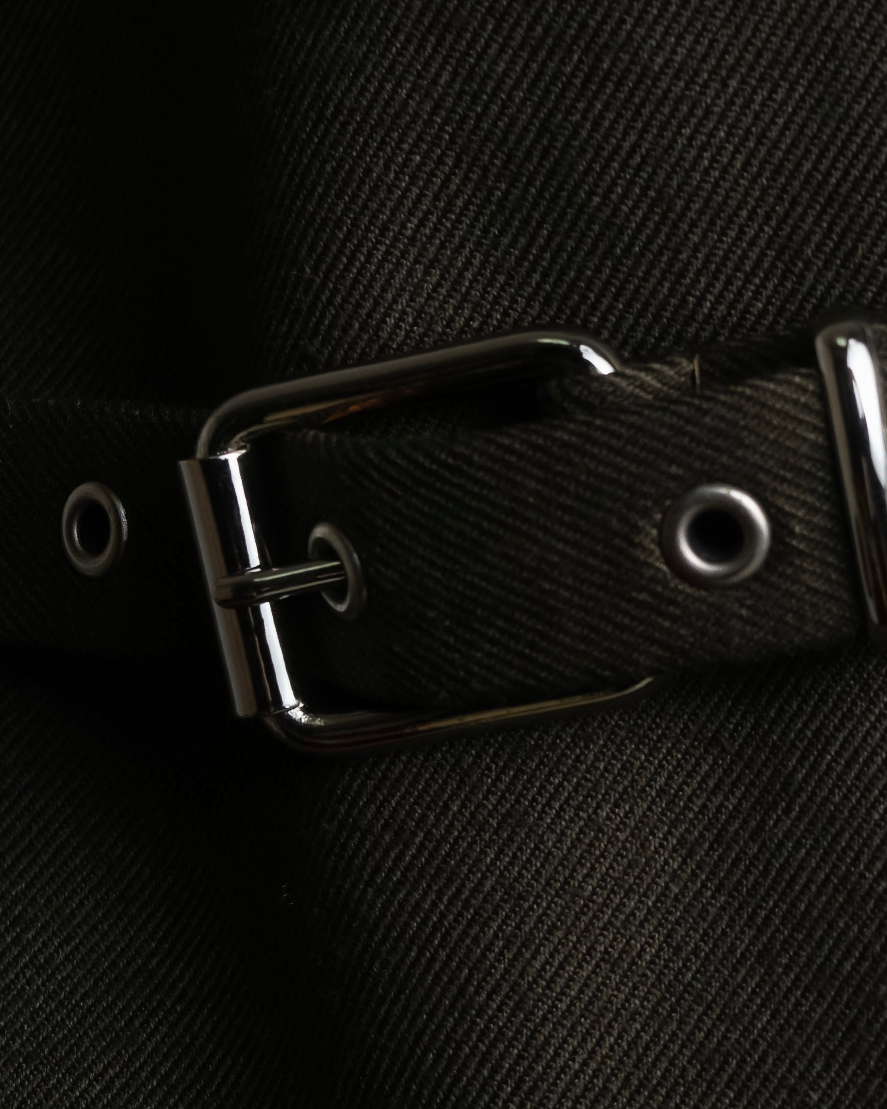 "SUPPORT SURFACE" Belted gather design flare long skirt