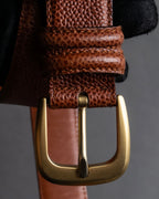 "Salvatore Ferragamo" Gancini motif chain design leather belt