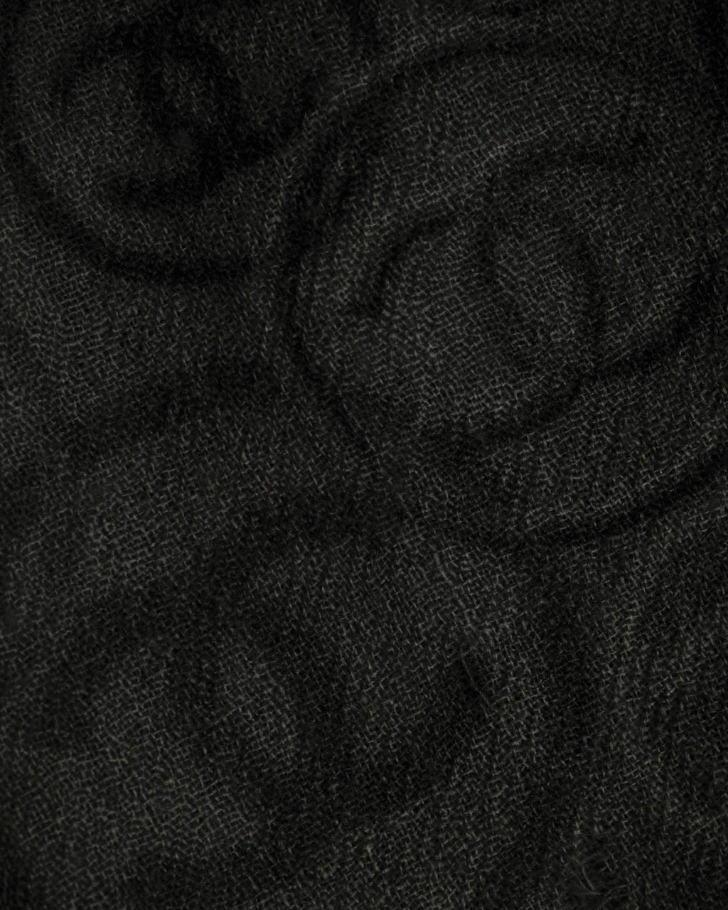 "CHANEL" Logo engraved design cashmere super large stole