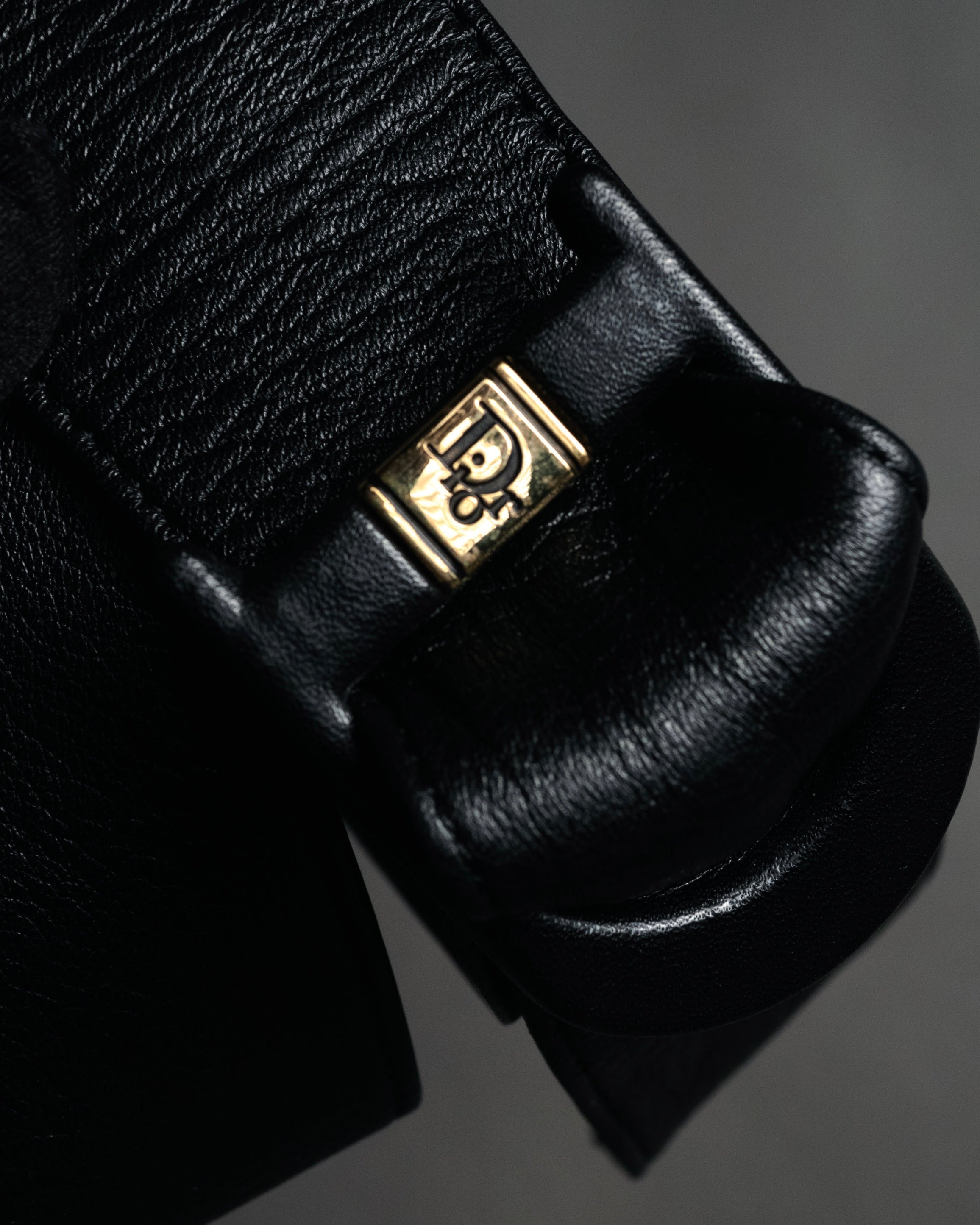 Christian Dior” 80's-90's Leather-wrapped buckle wide belt – MOOD