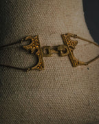 –SPECIAL– "Christian Dior" 2001-05’s Flaming D long station necklace