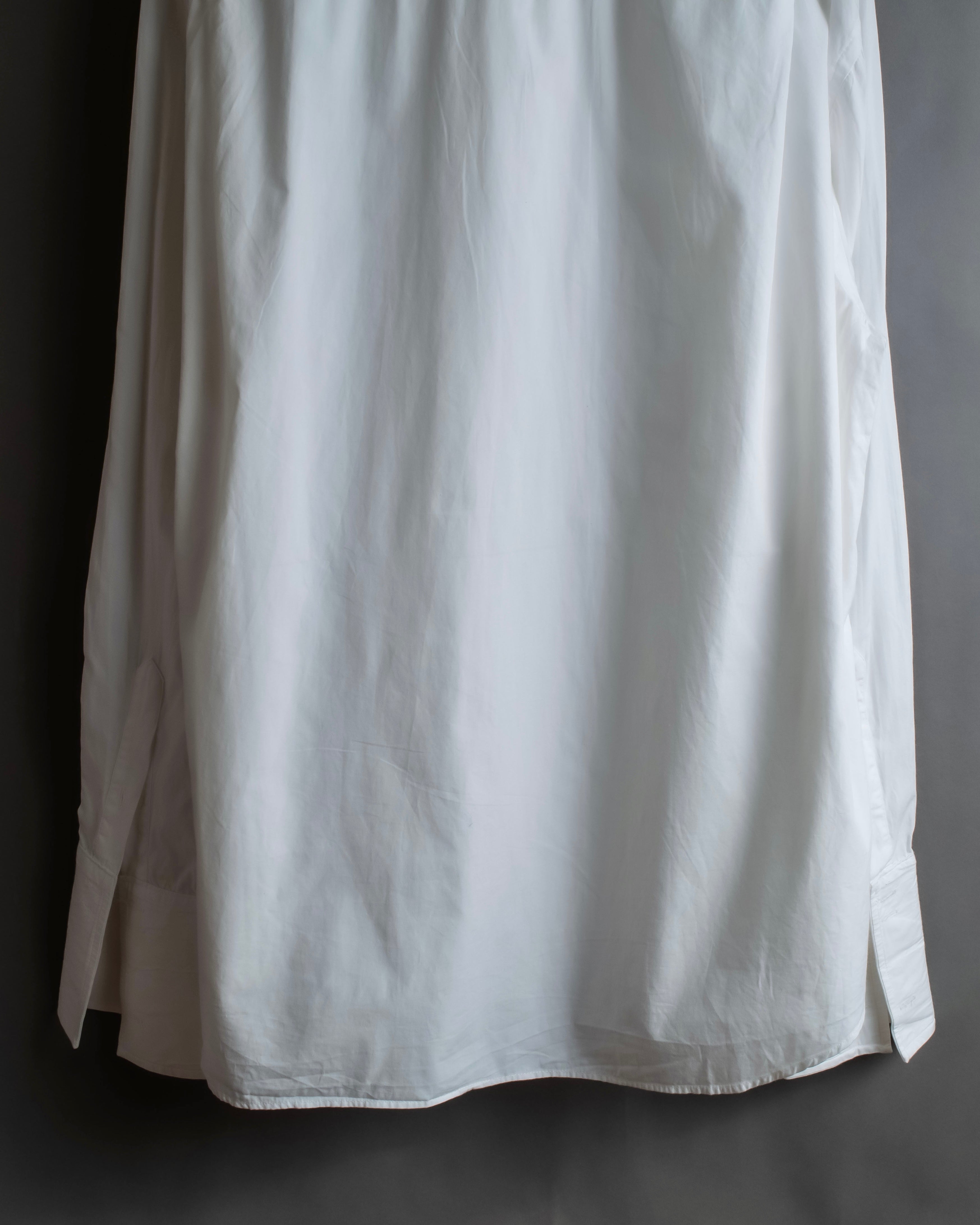 "Christian Dior" Pintuck design wide spread collar dress shirt