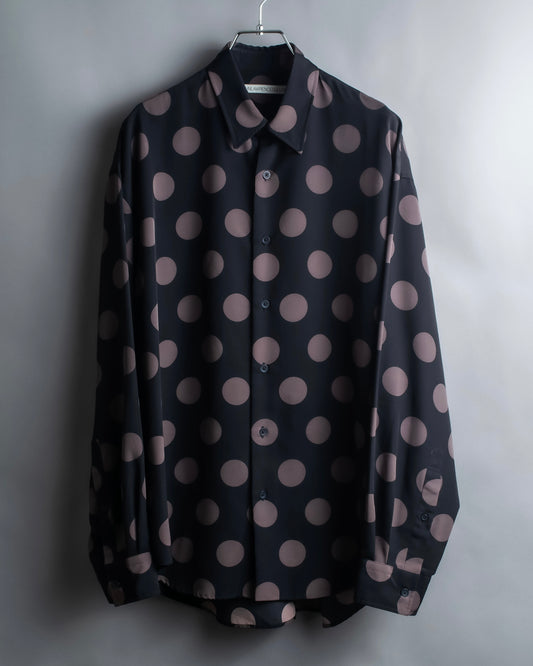 "JOHN LAWRENCE SULLIVAN" 19SS dot pattern oversized shirt