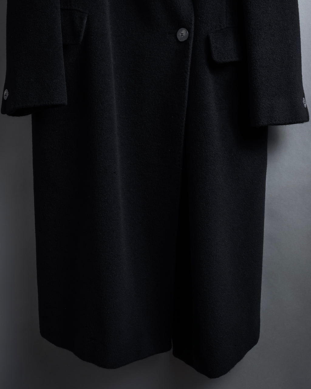 "Max Mara" 90's Asymmetrical front long chester coat