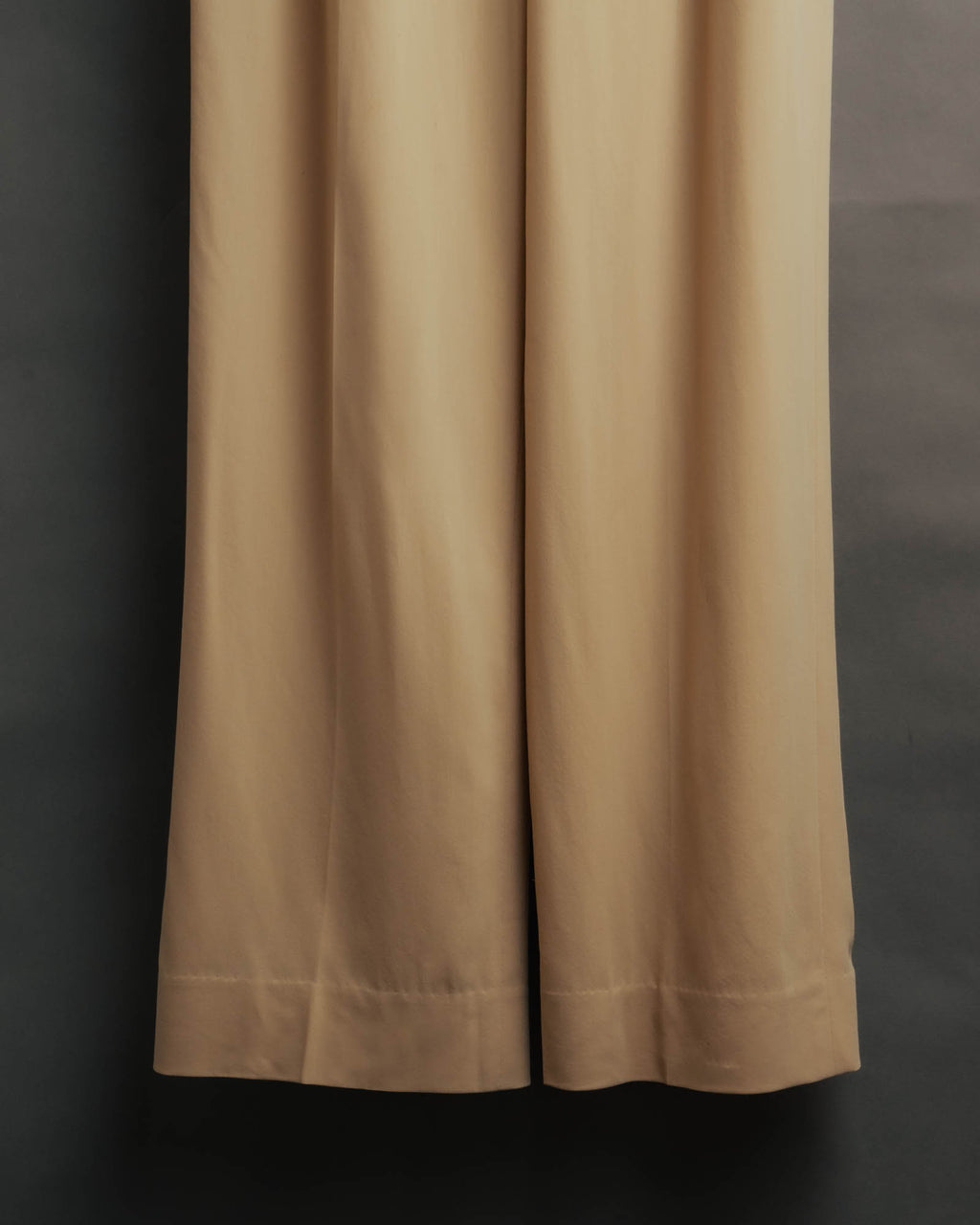 –SPECIAL– “HERMÈS” 90’s silk-lined wool wide trousers