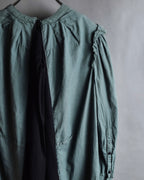 "UNDERCOVER" Raw edge frill design military-like shirt tunic