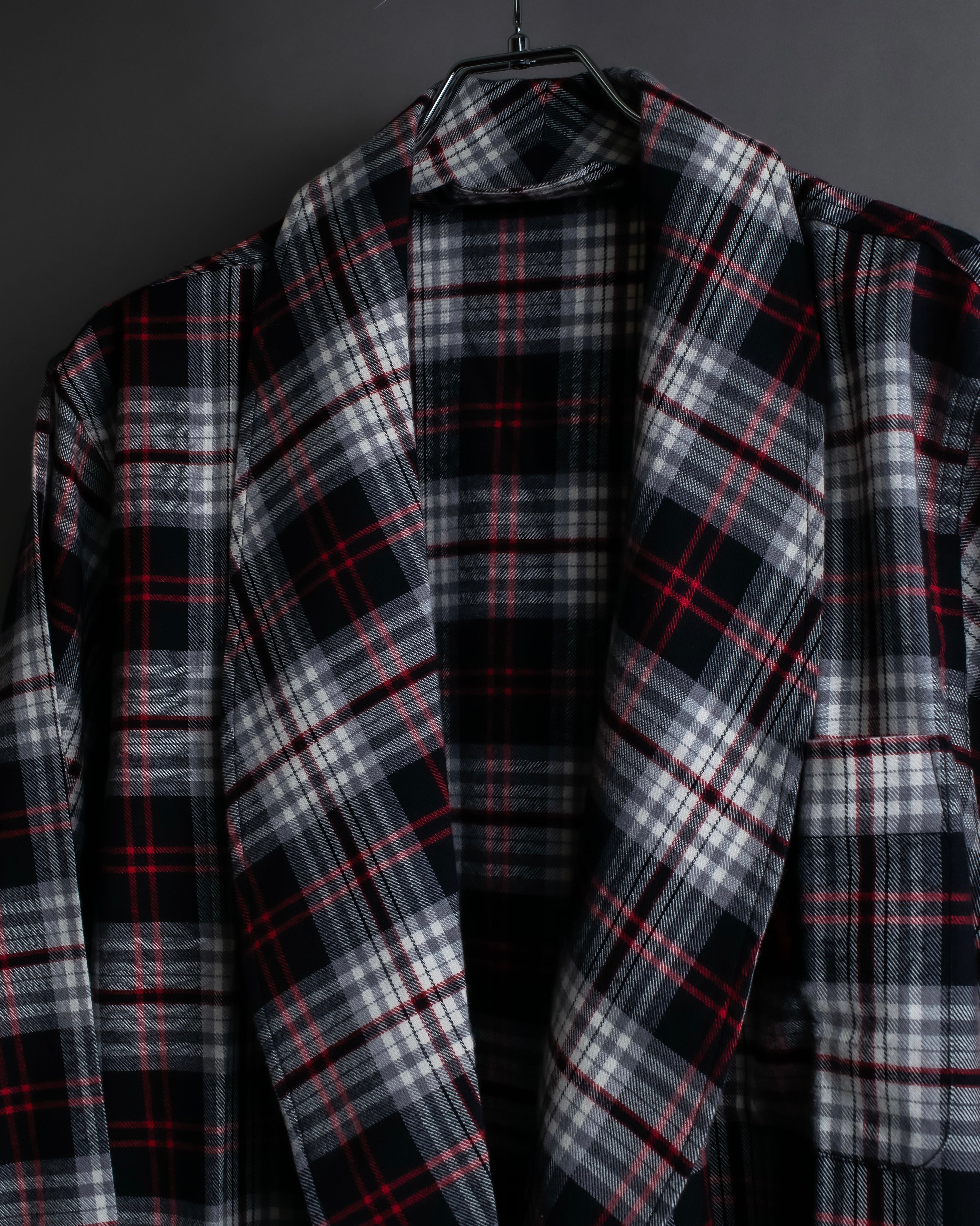 "POLO Ralph Lauren" Check pattern oversized belted gown coat