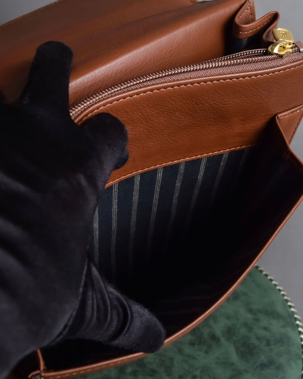 "BALENCIAGA" Water repellent flap square leather bag