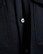 Ami alexandre mattiussi/ Work Detailed 4 Pockets Fly Front Jacket  Navy