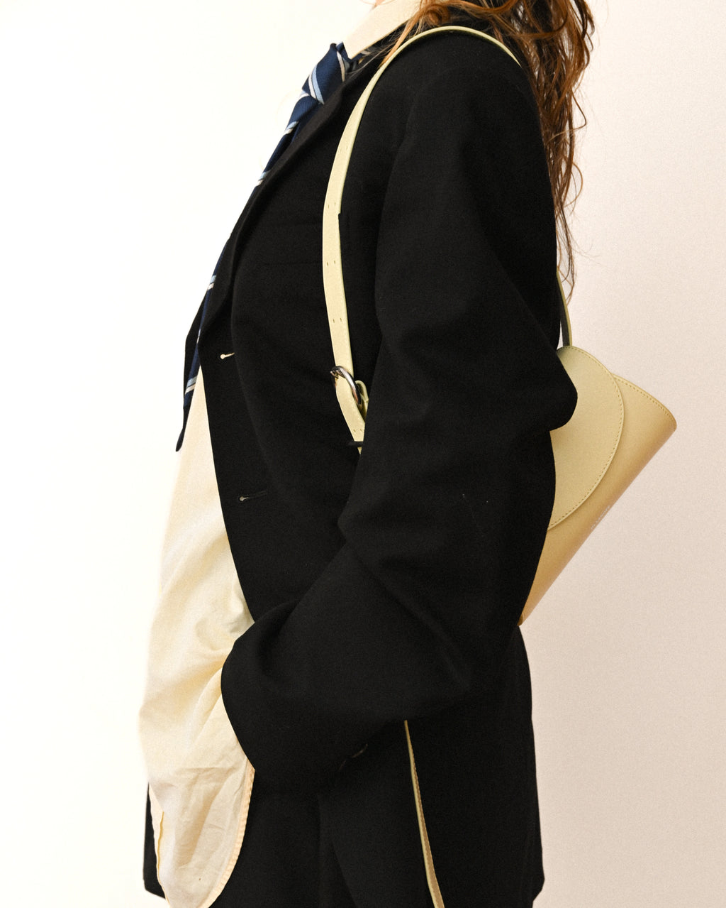 PRADA/ Oversized Single Breasted 3B Jacket Set-up Black