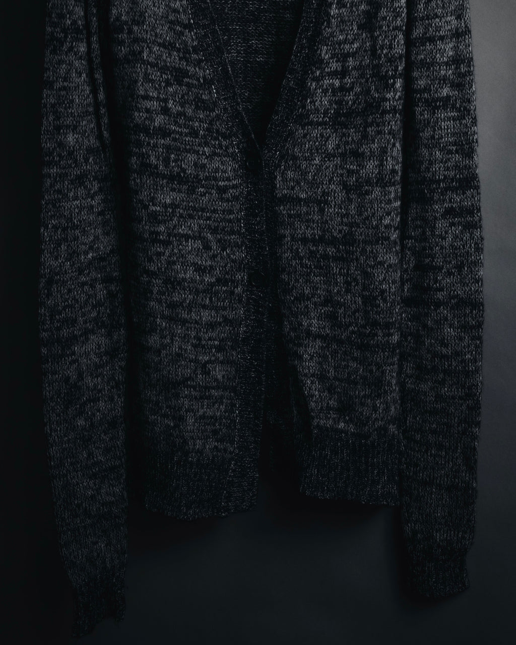 "Maison Martin Margiela" 2011AW deconstructed melange mohair wool cardigan