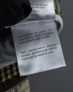 "GUCCI" Brushed check pattern tapered pants